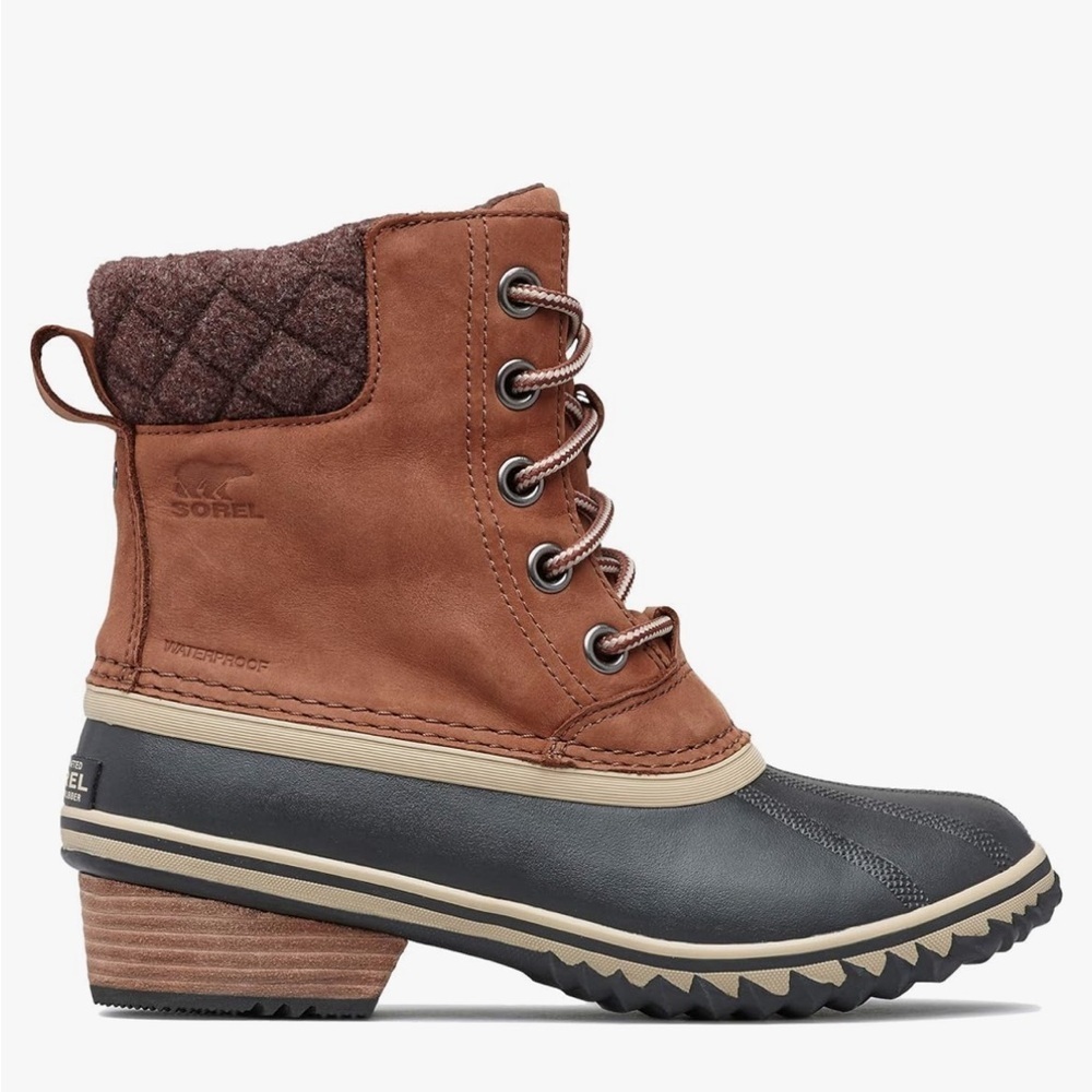 Sorel Slimpack Lace II Waterproof Boot Shoe Fleece Lining